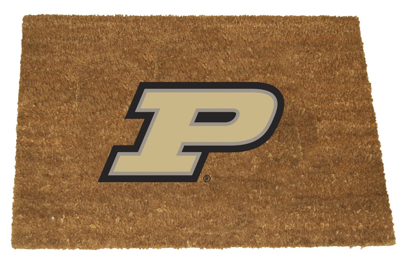 Memory Company NCAA Purdue Boilermakers Rectangular Coir Door Mat 29.5" x 19.5"